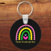 Kindergarten Fun Terug naar school Regenboogteam K Sleutelhanger (Voorkant)