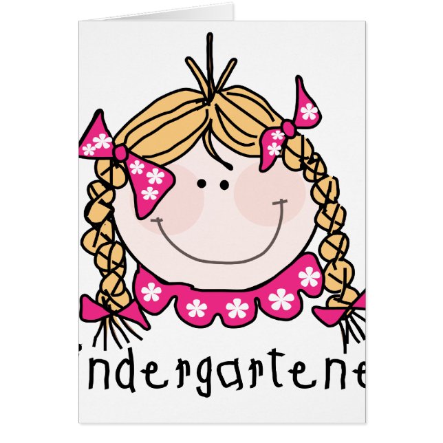 Kindergarten Girl Blond Hair (Voorkant)