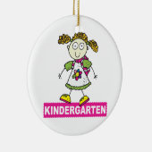 Kindergarten Girl Keramisch Ornament (Rechts)