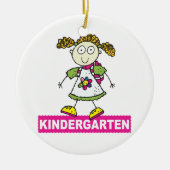 Kindergarten Girl Keramisch Ornament (Voorkant)