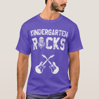 Kindergarten Grade Rocks Backo School Boy Girl gir T-shirt