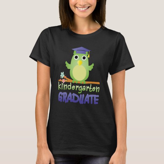 Kindergarten Graduation  Graduate Owl Shirt (Voorkant)