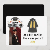 Kindergarten Happy Afstuderen toevoegen Foto Kaart (Voorkant / Achterkant)