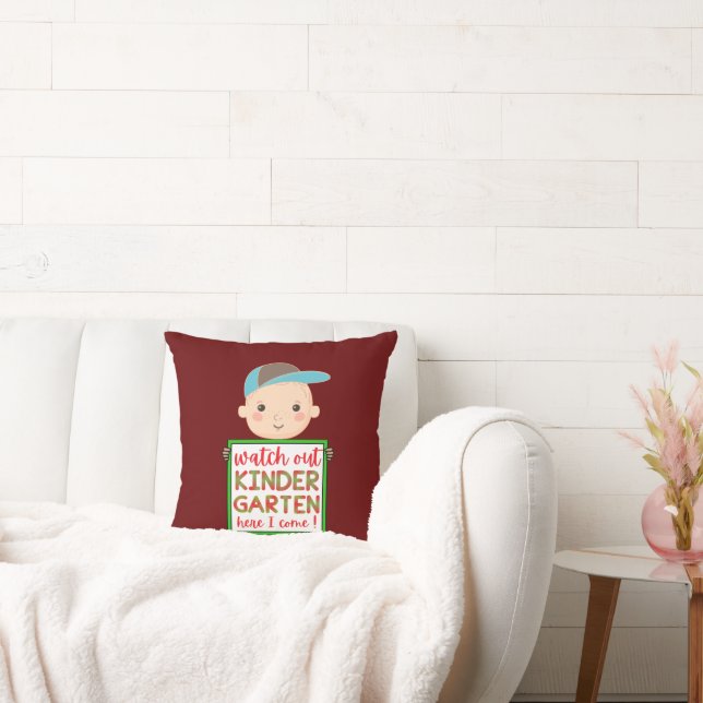 KINDERGARTEN HIER KAN IK grappig MAKEN Kussen (Bank)