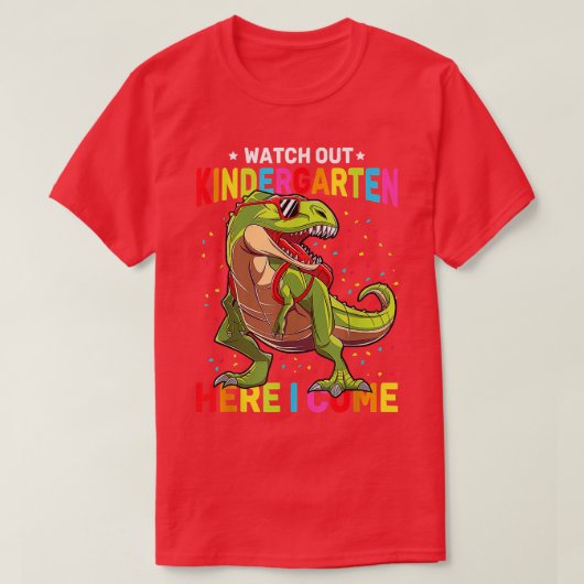 Kindergarten hier kom ik Dinosaur terug. T-shirt (Design voorkant)
