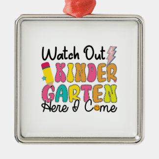Kindergarten hier, kom ik halen. metalen ornament