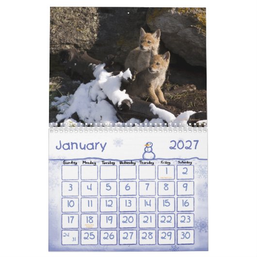 Kindergarten in de Yellowstone-kalender Kalender (Jan 2027)