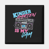 Kindergarten is mijn jam -  80s Boombox Teach Magneet (Voorkant)