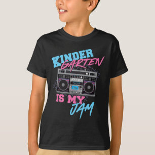 Kindergarten is mijn jam -  80s Boombox Teach T-shirt