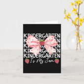 Kindergarten is mijn jam aardbei terug naar school kaart (Gele Bloem)