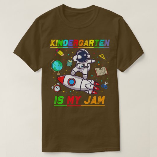 Kindergarten is mijn sastronaut terug naar school t-shirt (Design voorkant)