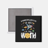Kindergarten is uit deze wereld van de eerste dag, magneet (Voorkant / Achterkant)