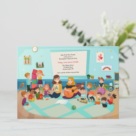 Kindergarten Kaart (Staand voorkant)