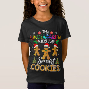 Kindergarten Kerstonderwijzer Slimme koekjes T-shirt