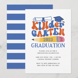Kindergarten Klasse Afstuderen Uitnodiging