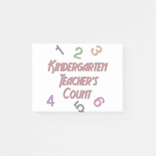 Kindergarten Leerkrachten graaf Post-it Notes (Voorkant)