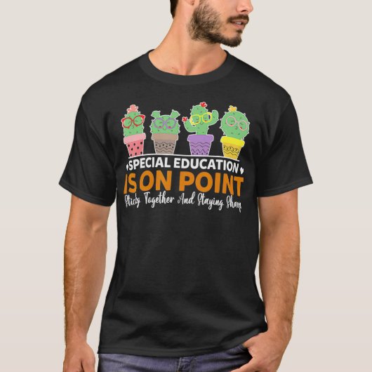 Kindergarten Leerleraar Cactus Love T-shirt (Voorkant)