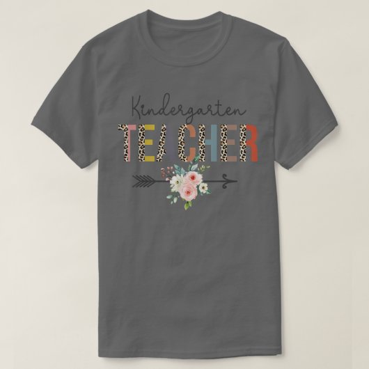Kindergarten Leider Lopard Leerdag Leerdag Leerdag T-shirt (Design voorkant)