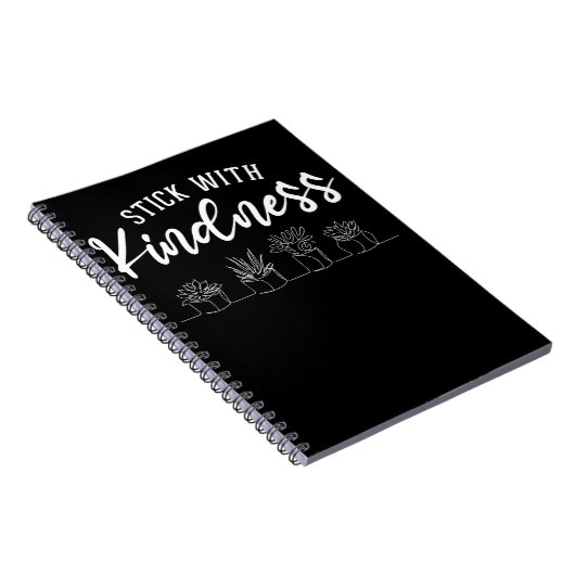 Kindergarten Leraar Cactus Kindness Positiviteit Notitieboek (Rechterzijde)