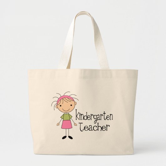 Kindergarten leraar grote tote bag (Voorkant)