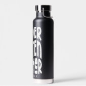 Kindergarten leraar minimalistische tekst waterfles (Links)