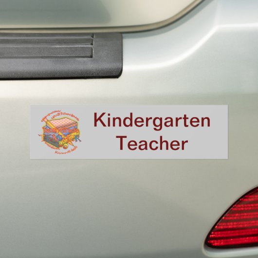 Kindergarten Leraar Motto Bumpersticker (Op auto)