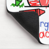 Kindergarten Leraar Mousepad - School & Crayons Muismat (Hoek)