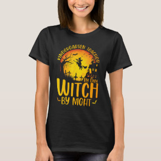 Kindergarten leraar overdag getuige van Night Halo T-shirt