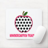 Kindergarten Leraar Polka Dot Apple Muismat (Met muis)