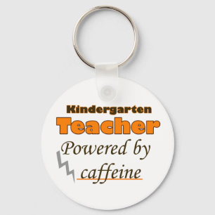 Kindergarten Leraar Powered by caffeine Sleutelhanger