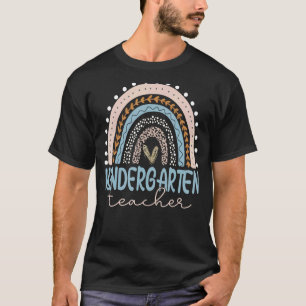 Kindergarten Leraar Teach Love Inspire Eerste Dag T-shirt