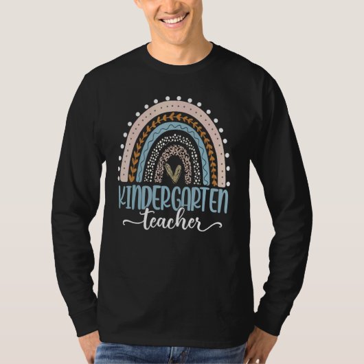 Kindergarten Leraar Teach Love Inspire Eerste Dag T-shirt (Voorkant)