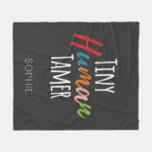 Kindergarten Leraar Tiny Human Tamer Gepersonalise Fleece Deken (Voorkant (Horizontaal))