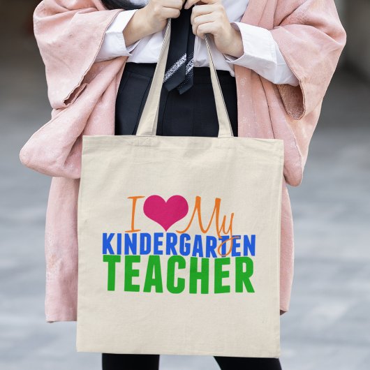 Kindergarten leraar tote bag