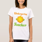 Kindergarten Leraar Zonnebloem T-shirt (Voorkant)