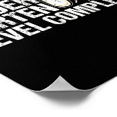 Kindergarten Level Complete Graduation 2025 Gamer  Poster (Hoek)