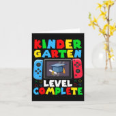Kindergarten Level Complete Last Day Of School Gra Kaart (Gele Bloem)