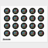 Kindergarten Level Complete Last Day Of School Gra Ronde Sticker (Vel)