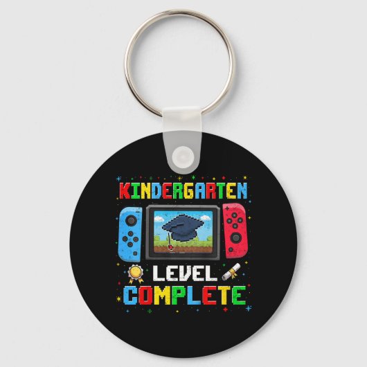Kindergarten Level Complete Last Day Of School Gra Sleutelhanger (Voorkant)