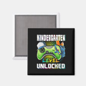 Kindergarten Level Unlocked Video Game Ck To Schoo Magneet (Voorkant / Achterkant)