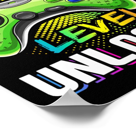 Kindergarten Level Unlocked Video Game Ck To Schoo Poster (Hoek)