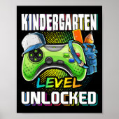 Kindergarten Level Unlocked Video Game Ck To Schoo Poster (Voorkant)