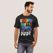 Kindergarten Man Funny First Day Terug naar school T-shirt (Voorkant volledig)