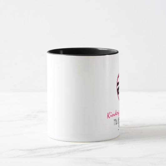 Kindergarten Mok leraar - Zebra Print Apple (Midden)