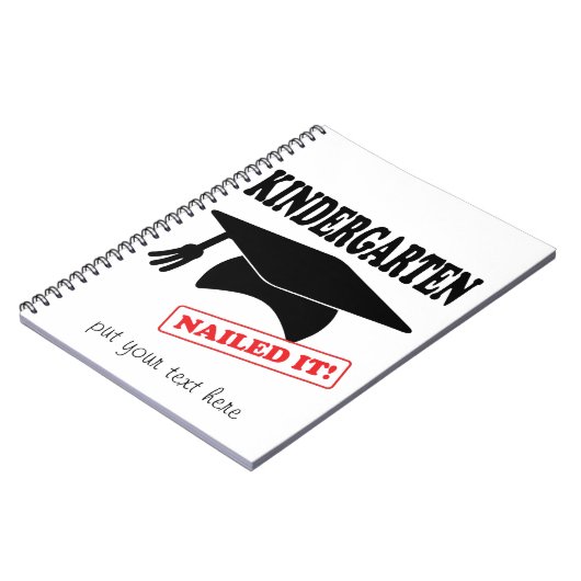 Kindergarten Nailed it - Blank Notitieboek (Linkerzijde)