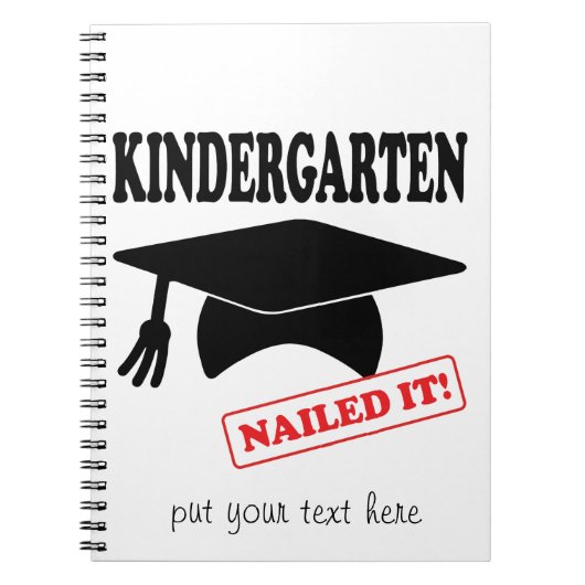 Kindergarten Nailed it - Blank Notitieboek (Voorkant)