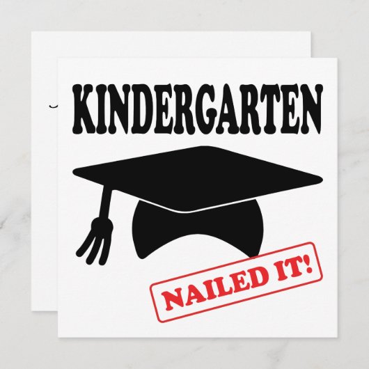 Kindergarten Nailed it Kaart (Voorkant / Achterkant)