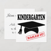 Kindergarten Nailed it Kaart (Voorkant / Achterkant)