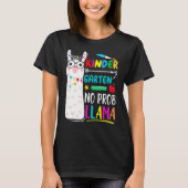 Kindergarten No Prob Llama Teacher Back To School T-shirt (Voorkant)