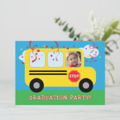 Kindergarten of Preschool Afstuderen Foto Invitat Kaart (Staand voorkant)